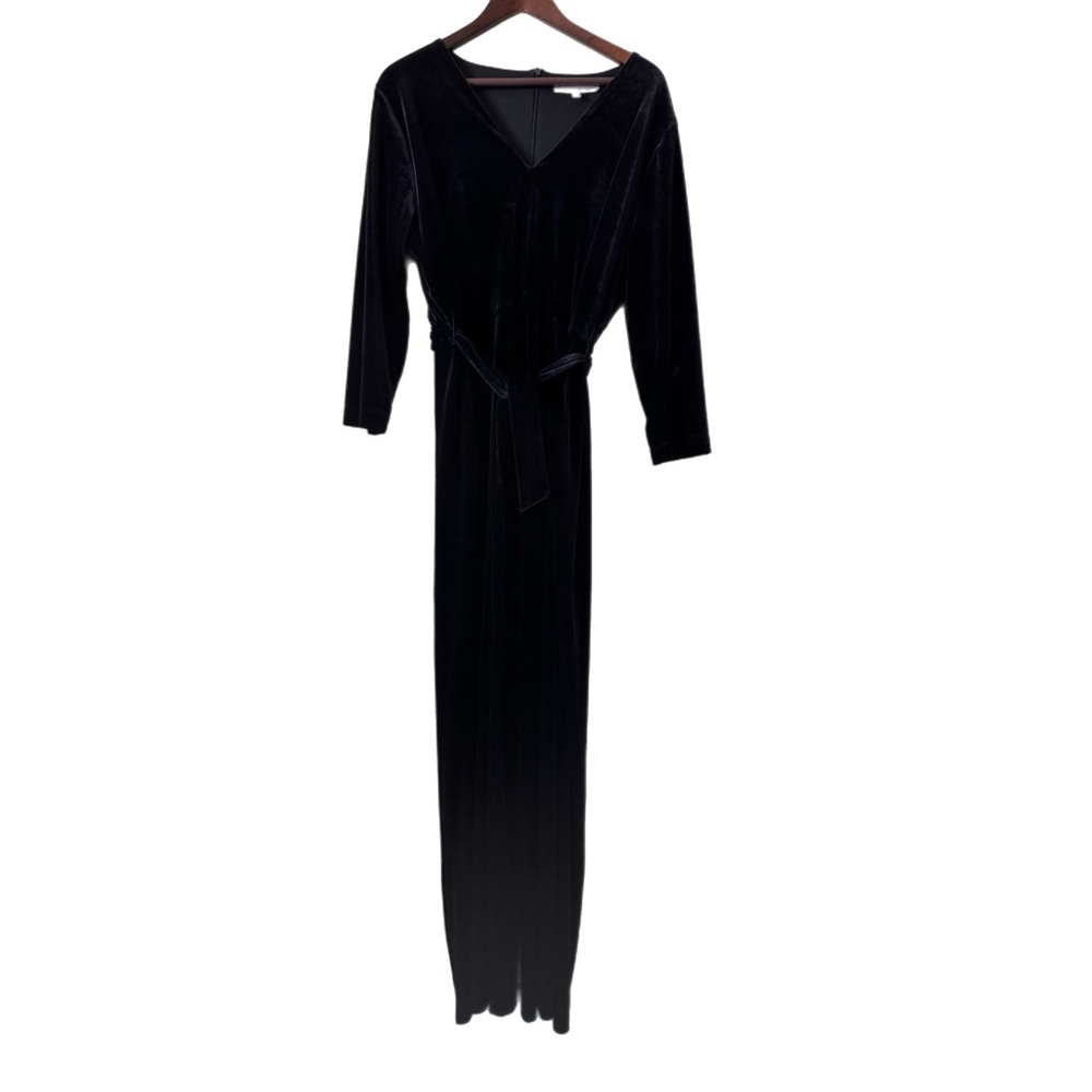PRESTON & YORK Black Velvet Jumpsuit Sz XXL